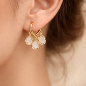 moon drop earrings